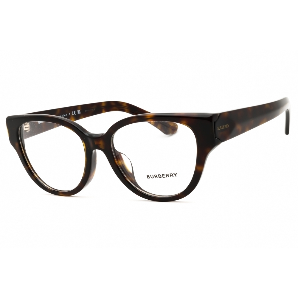 NWT Burberry 0BE2421 Dark Havana Round 53mm Eyeglasses